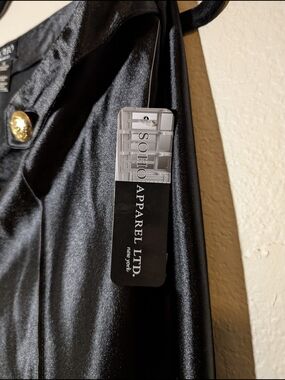 Soho Apparel NWT Shiny Liquid Black Pants Sz 1X